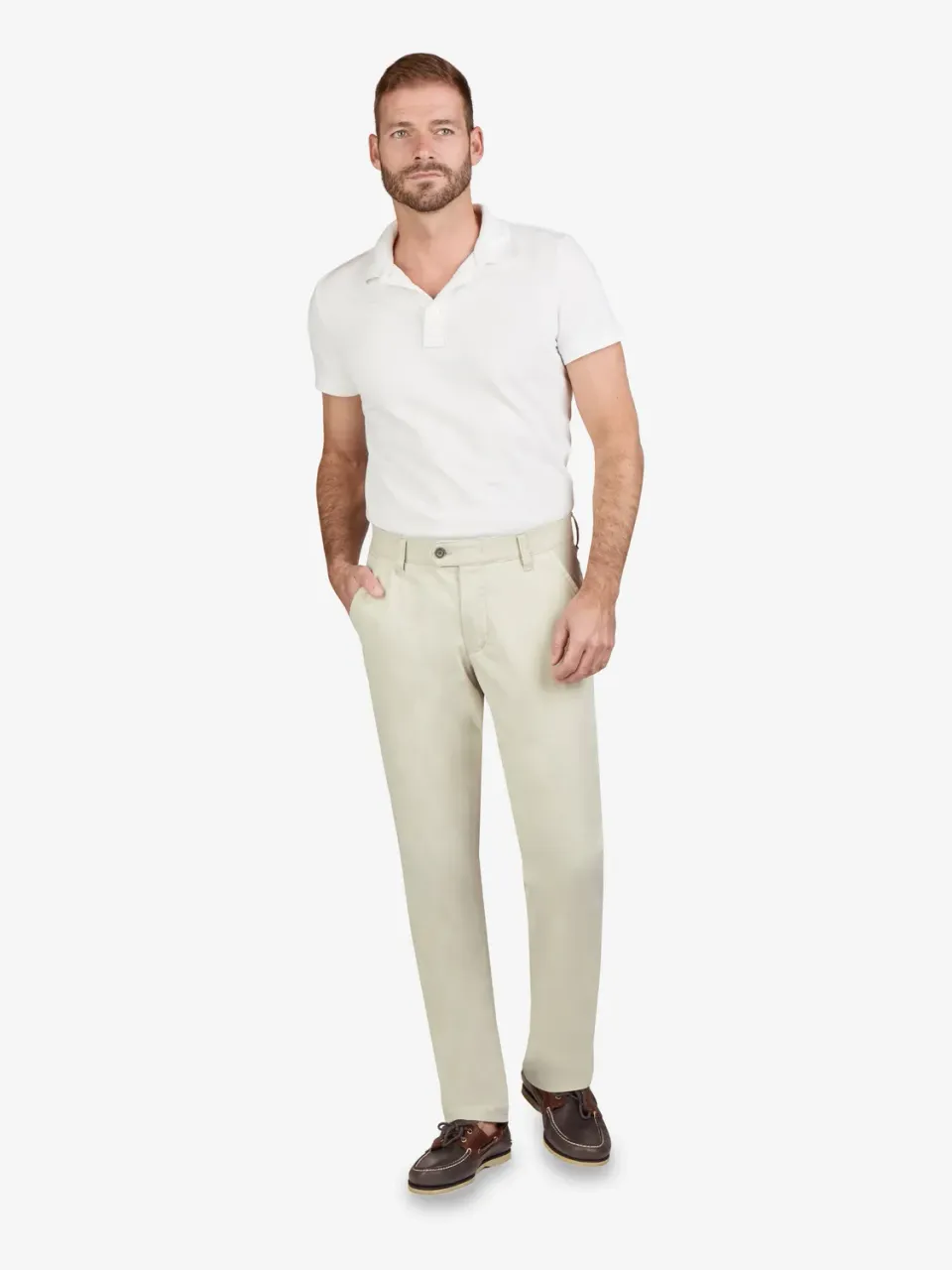 Club of Comfort Denver 7901 Chino Hose hellbeige Stretch