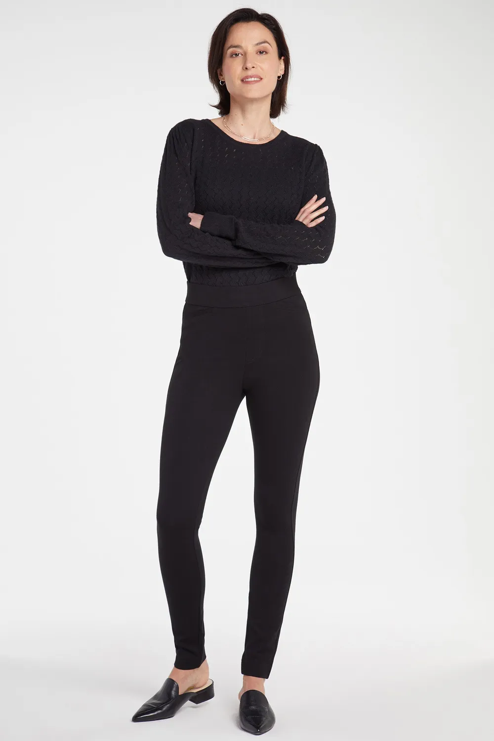 NYDJ Pull-On Legging Hose Schwarz Sculpt-Her