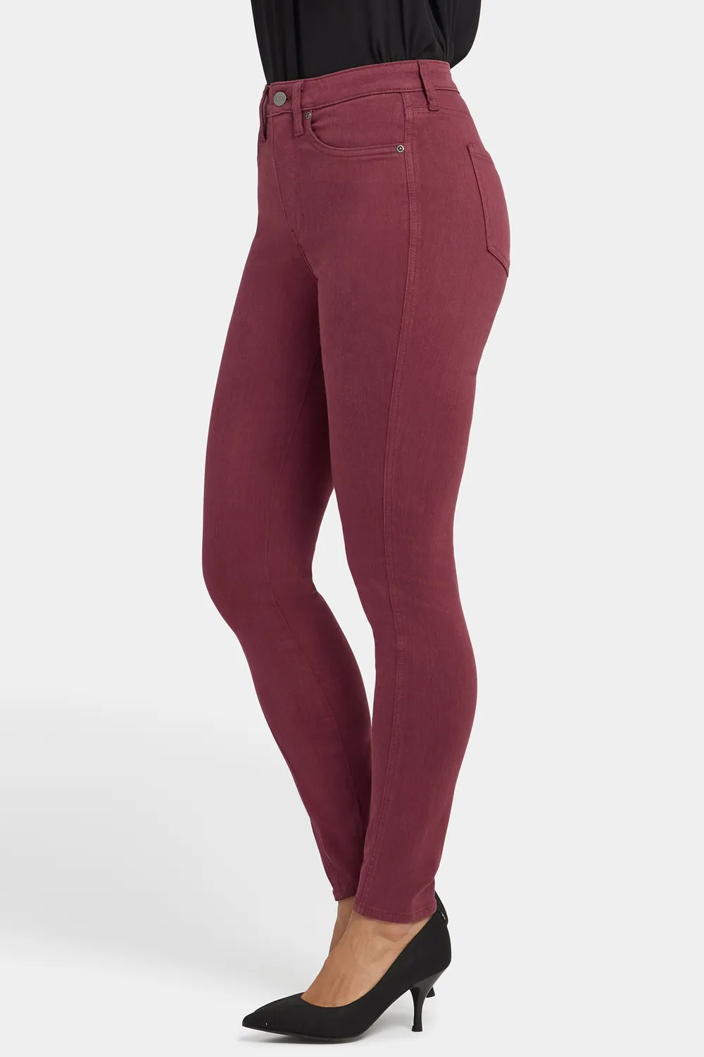 NYDJ Ami Skinny Jeans True Burgundy 8