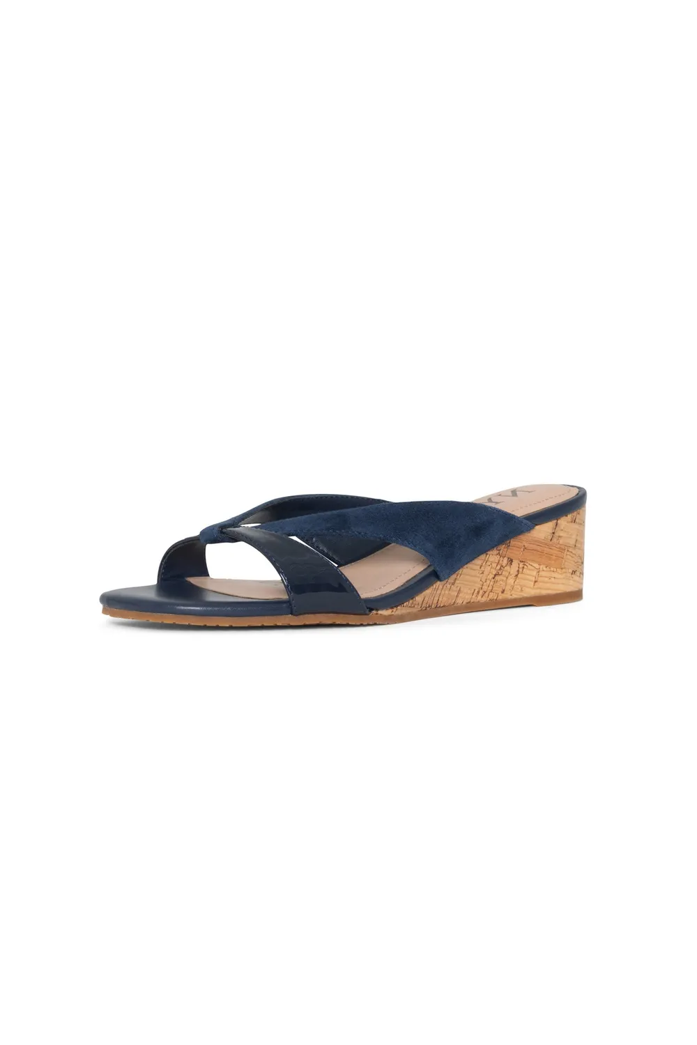 NYDJ Contessa Keilsandalen Navy Gr. 5-11 Absatz