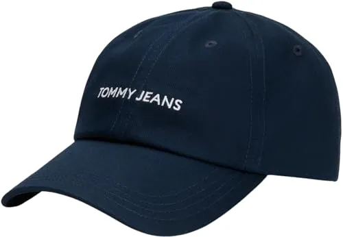 Tommy Jeans Tjw Linear Logo Cap Aw0aw15845 Kappe Blau