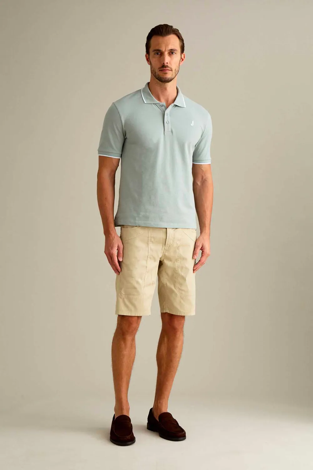 Jeckerson Jayden Slim Fit Bermuda hellbeige