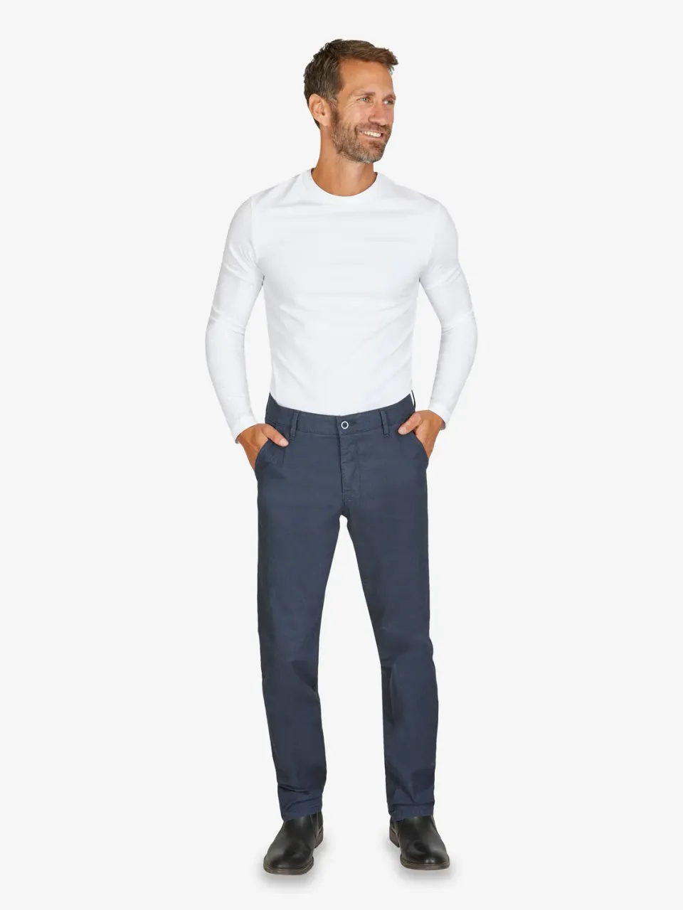 Club of Comfort Garvey 6910 Hose dunkelblau Wool-Look