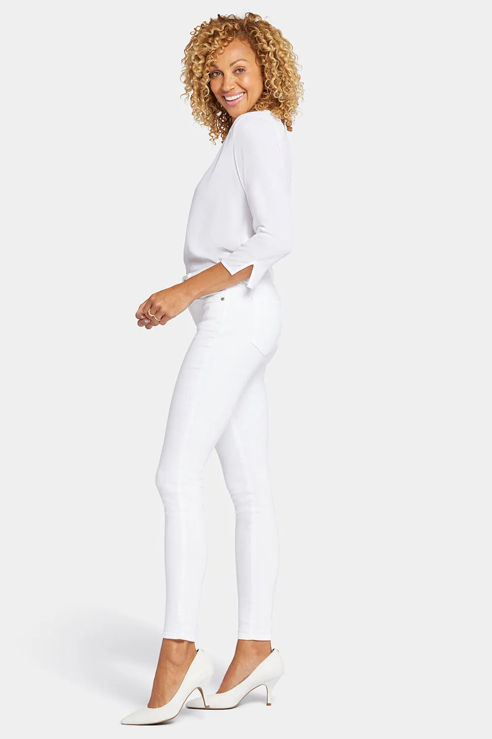 NYDJ Ami Skinny Jeans Optic White Petite