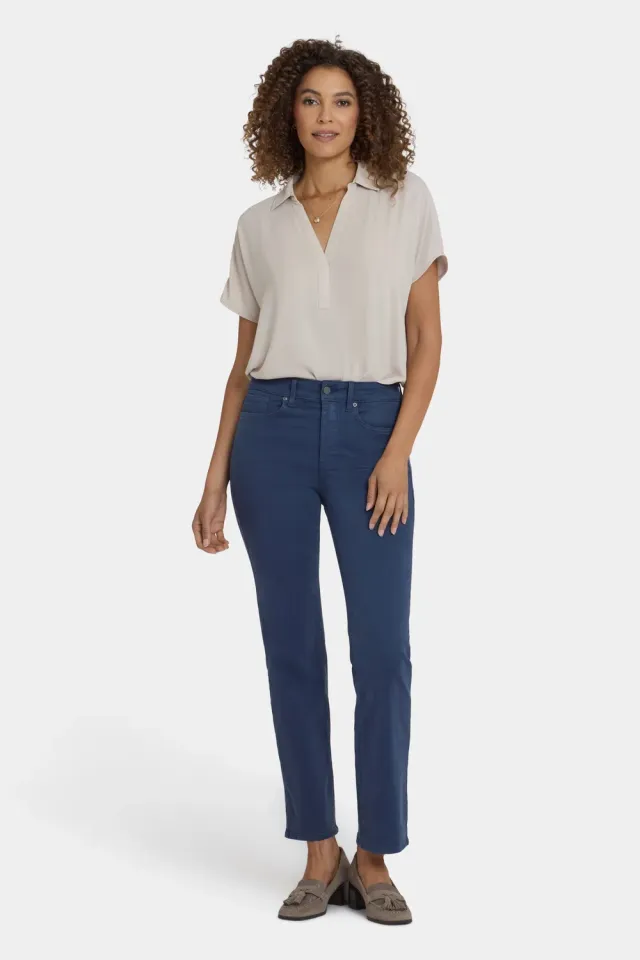 NYDJ Marilyn Straight Jeans Vintage Navy High Rise
