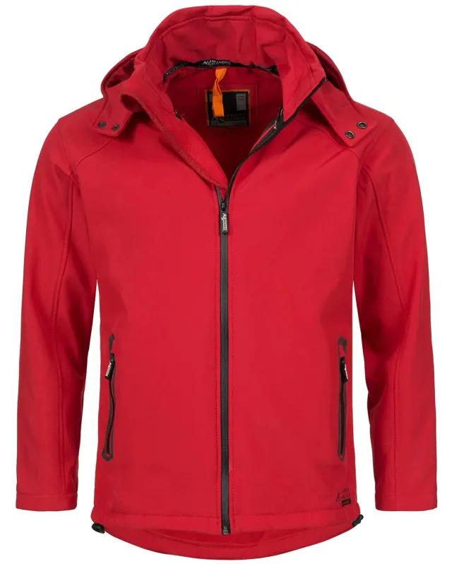Alessandro Salvarini AS098 Softshelljacke Herren Rot Outdoor