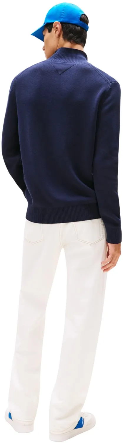 Tommy Jeans TJM Slim Sweat Pullover Herren Schwarz L?