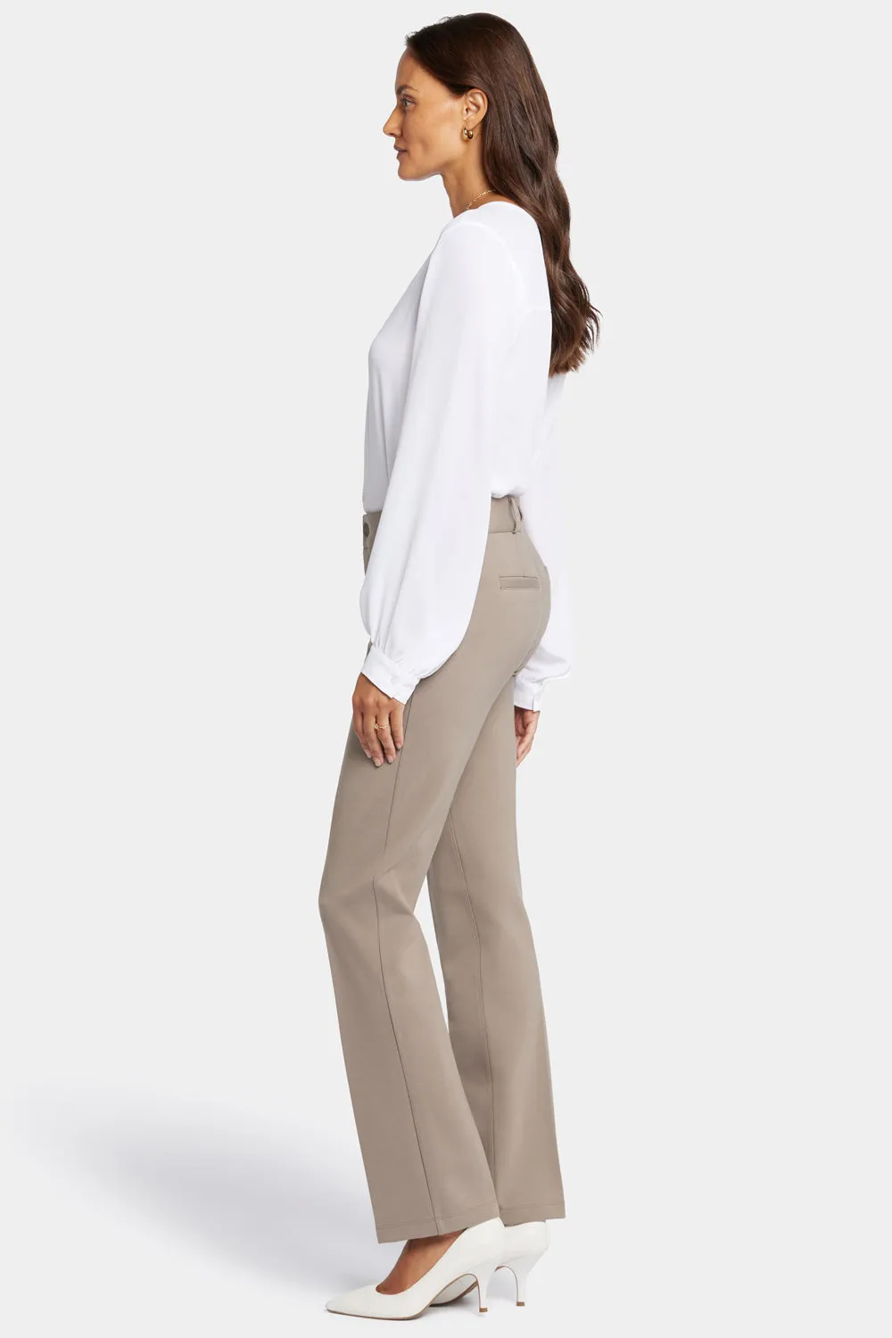 NYDJ Classic Trouser Hose Saddlewood beige Ponte