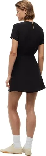 Tommy Jeans F&F Dw0dw21120 Minikleid S Schwarz Kurz