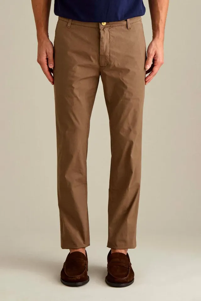 Jeckerson Jack Slim Fit Chinohose hellbraun