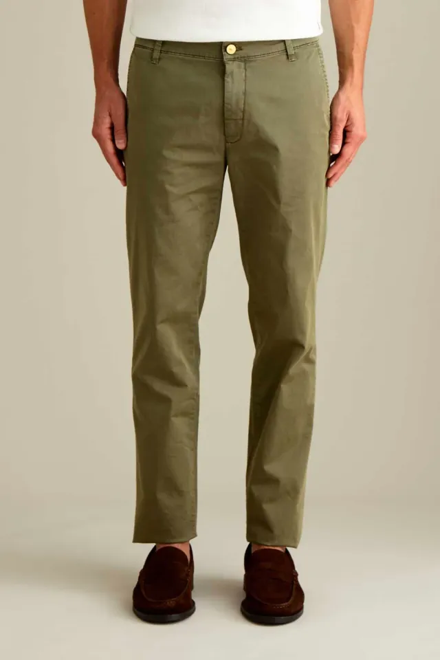 Jeckerson Jack Chino Slim Fit Herrenhose Militärgrün