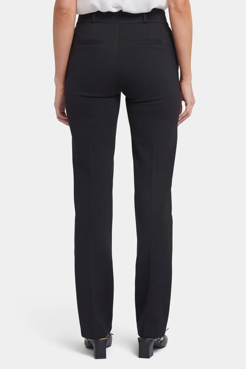 NYDJ Classic Trouser Stoffhose Schwarz Bügelfalte