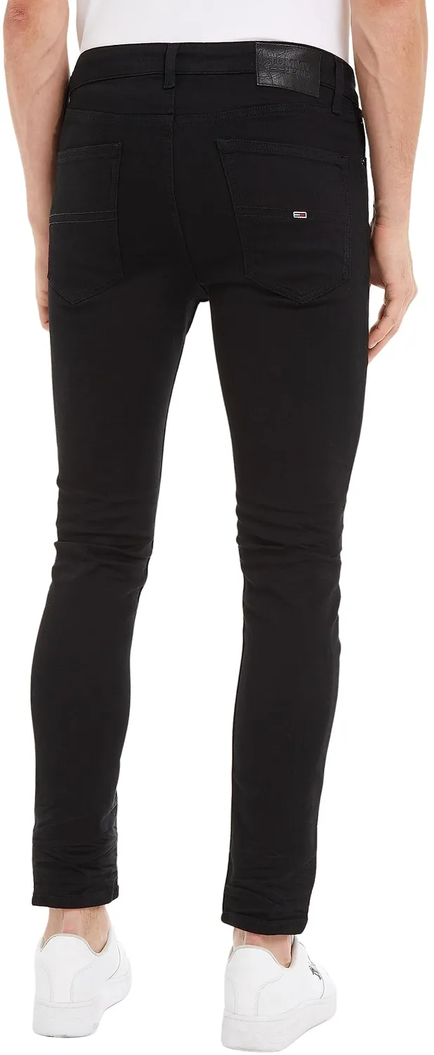 Tommy Jeans Simon Herren Jeans Skinny Schwarz 27W/34L Stretch
