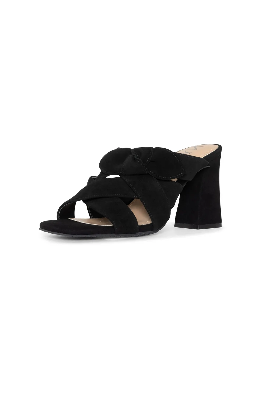 NYDJ Loreri Mule Sandalen Schwarz Blockabsatz