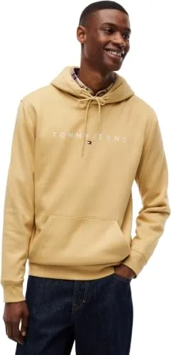 Tommy Jeans Linear Logo DM0DM20746 Hoodie S beige