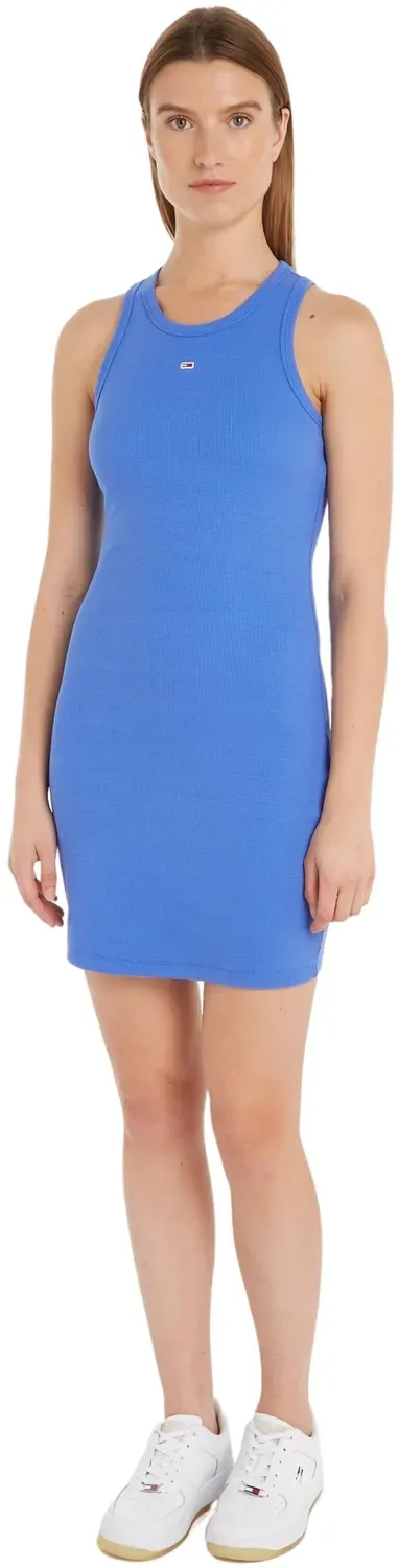 Tommy Jeans Damen Bodycon Kleid S Schwarz Stretch