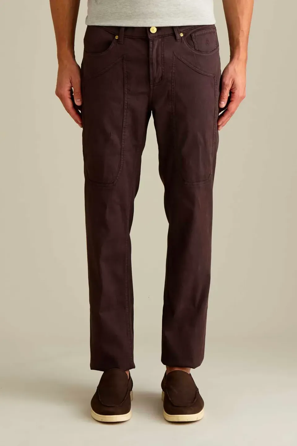 Jeckerson John Slim Fit Hose dunkelbraun Tencel