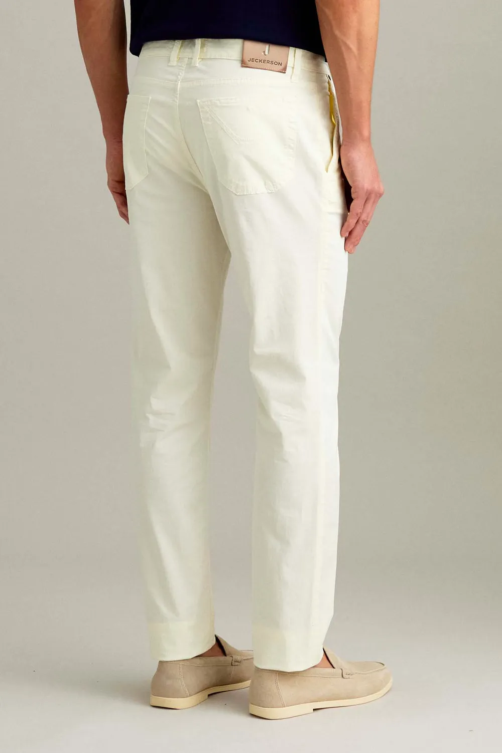 Jeckerson Julius Slim Fit Chino Hose schneeweiß