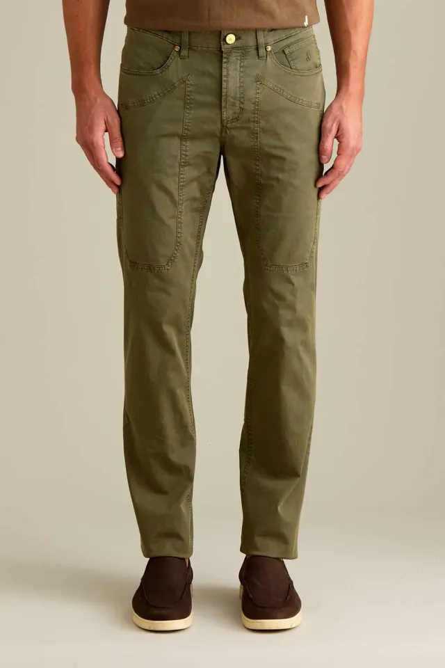 Jeckerson John Hose Slim Fit militärgrün Herren
