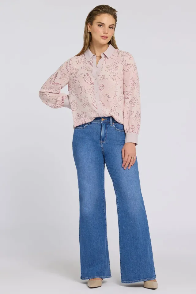 NYDJ Mia Palazzo Tall Jeans Blue Paradise Weit