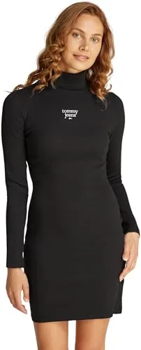 Tommy Jeans TJW Essential Turtleneck Bodycon DW0DW19678 Kleid S figurbetont