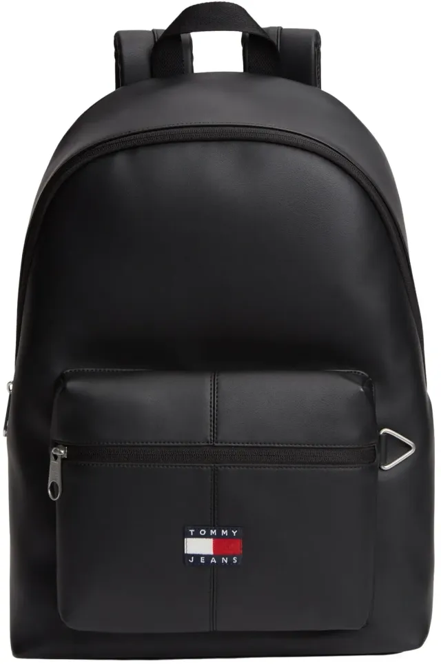 Tommy Jeans Essential Daily Rucksack schwarz Außenfach
