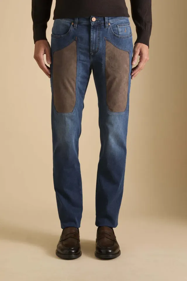 Jeckerson John Toppa Alcantara Jeans Slim Fit mittelblau