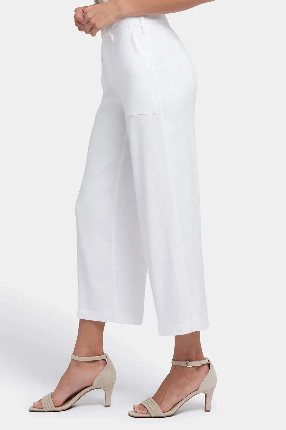 NYDJ Cargo Capri Hose Petite Optic White weit