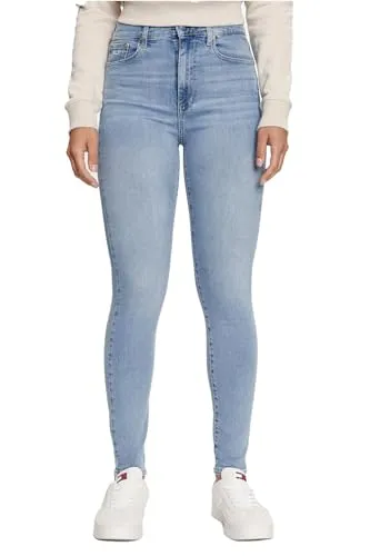 Tommy Jeans Sylvia Damen Jeans Skinny Blau 34W/34L High-Waist