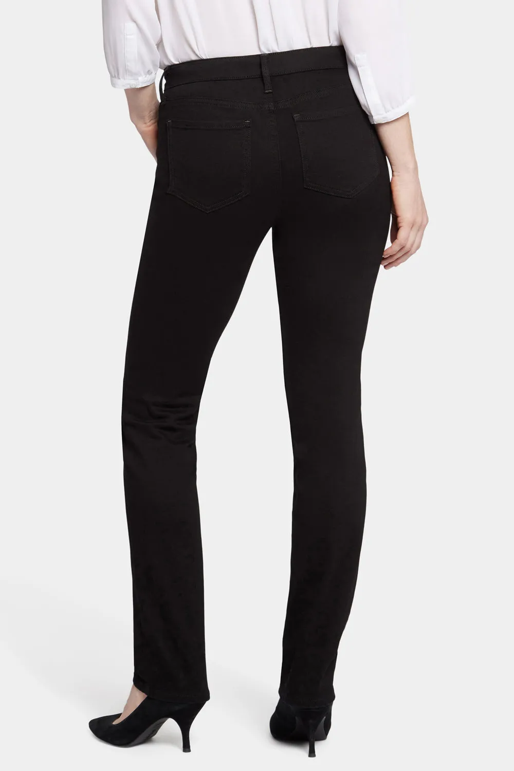 NYDJ Sheri Slim Jeans Black schwarze Slim-Jeans