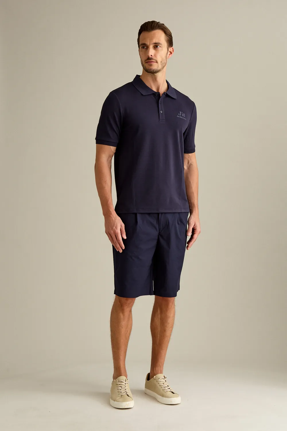 Jeckerson J18 Jogger Bermuda Dunkelblau Polyester