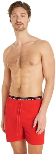 Tommy Jeans Badeshorts Herren Mittellang Kordelzug