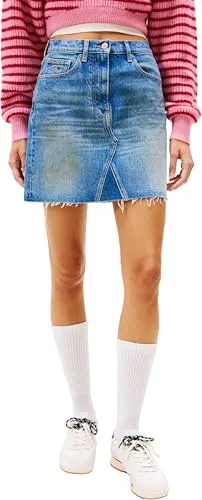 Tommy Jeans Mom Jeansrock Damen 56 Denim Medium