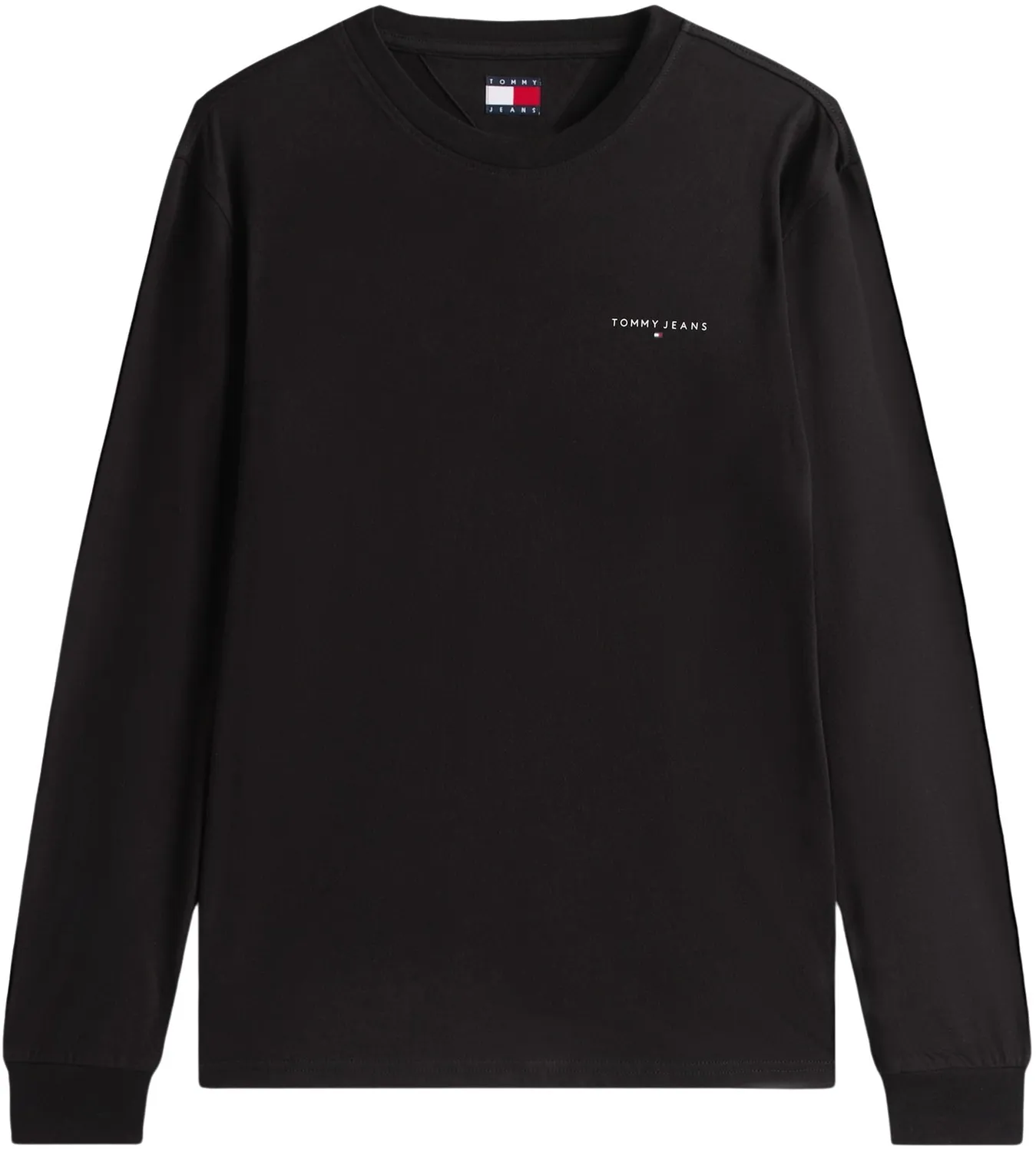 Tommy Jeans Slim Chest Linear Langarmshirt 3XL Schwarz