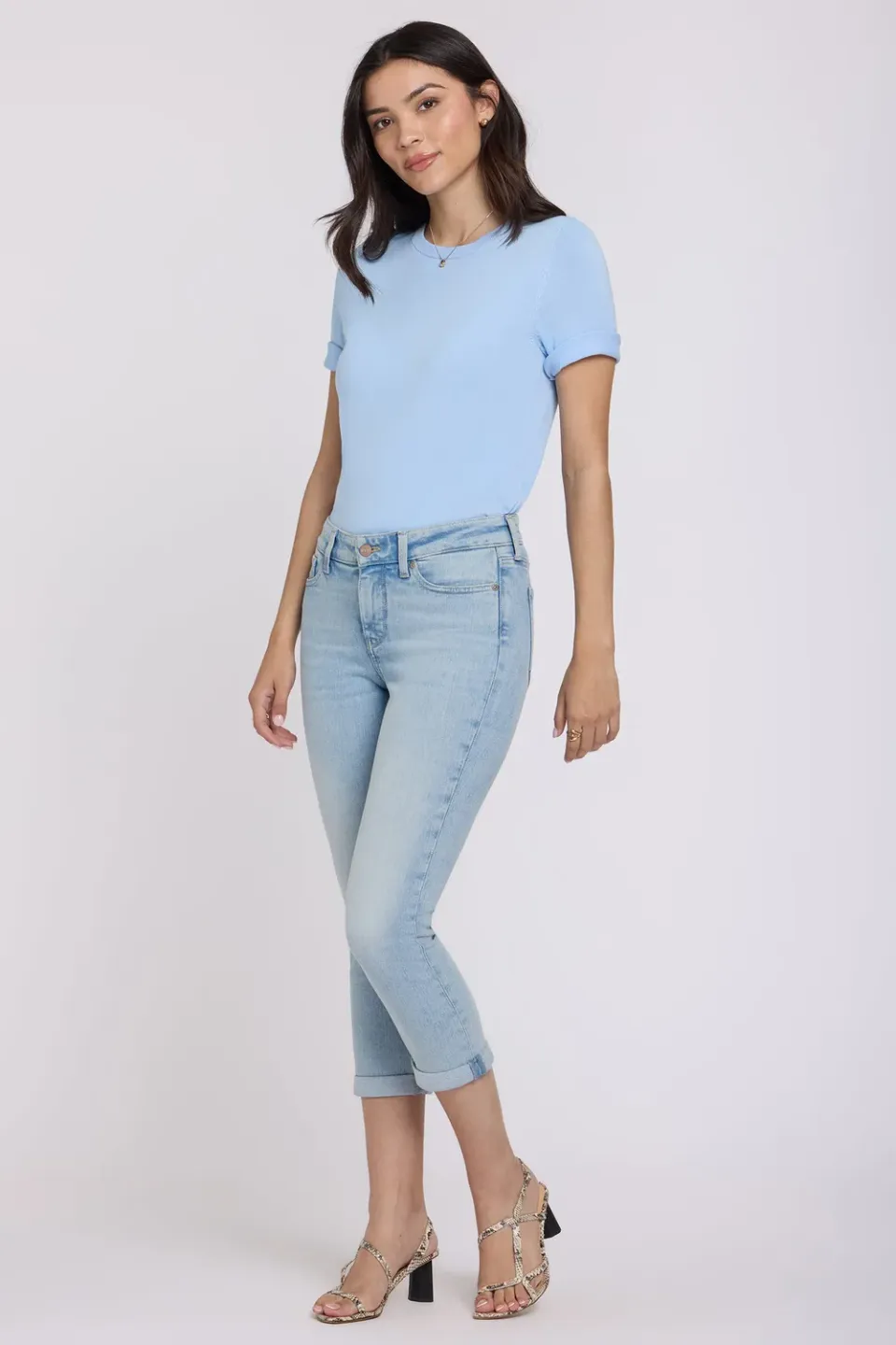 NYDJ Chloe Skinny Capri Jeans Keys View verkürzt