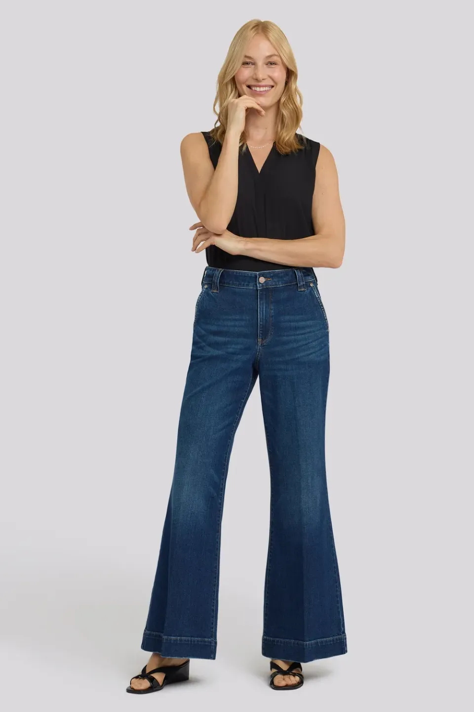 NYDJ Mia Palazzo Jeans Sunset Villa High Rise