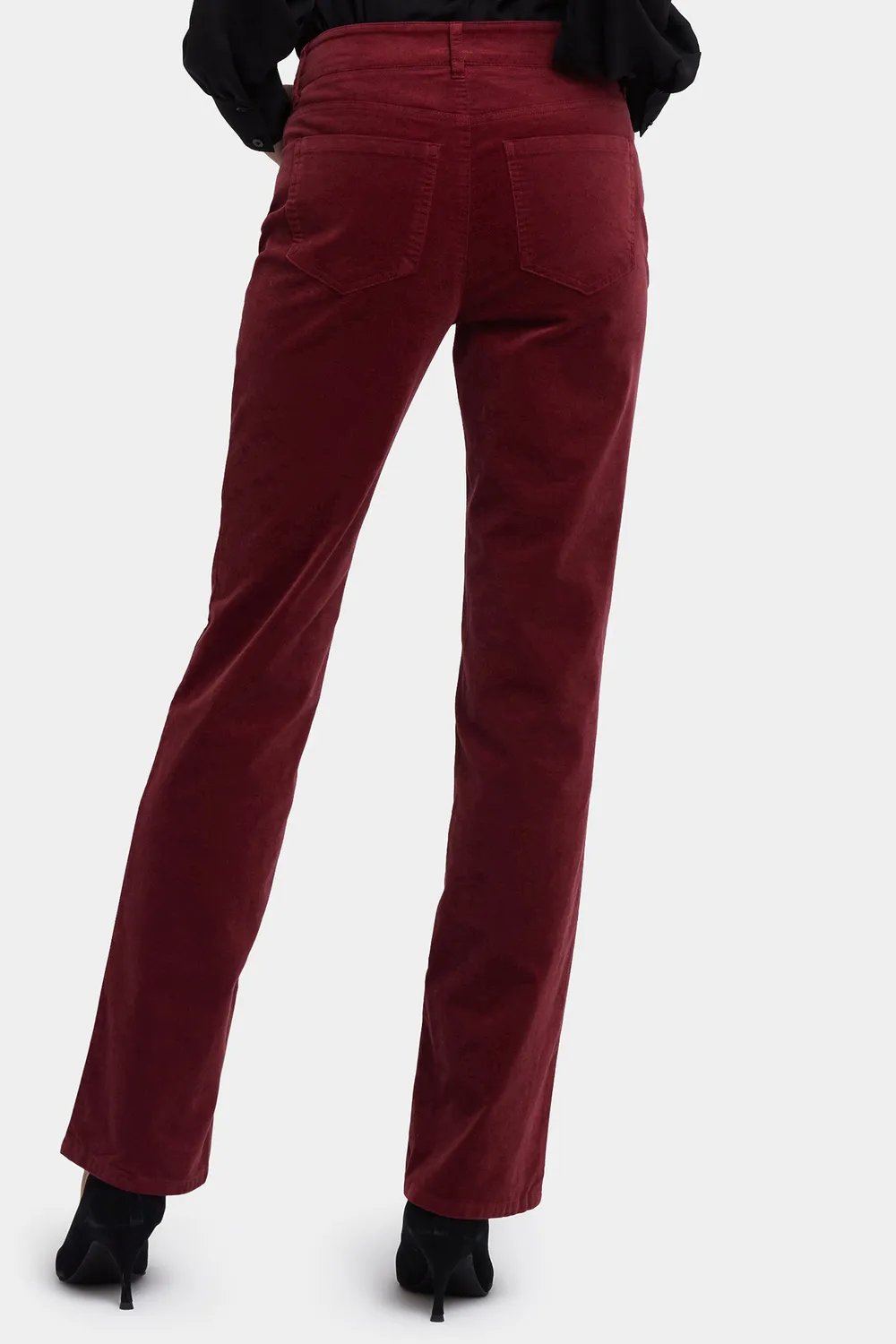 NYDJ Marilyn Straight Hose Wild Currant Samt petite