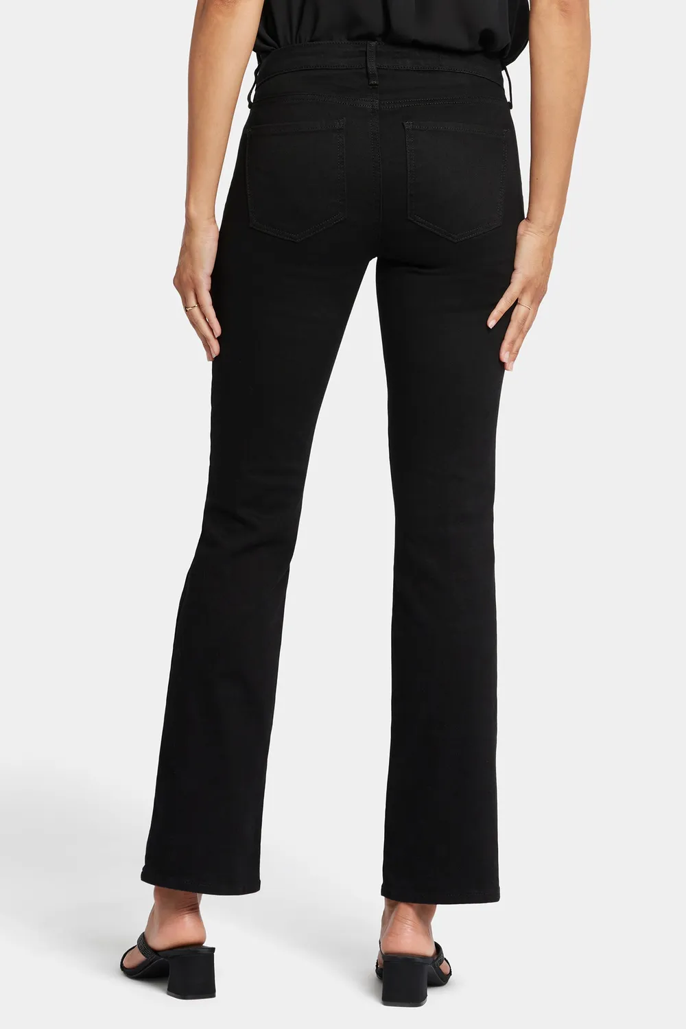 NYDJ Barbara Bootcut Jeans Schwarz Stretch