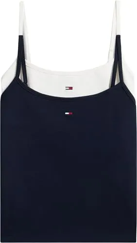 Tommy Jeans Essential Strap Top Damen XL 2er Pack Stretch