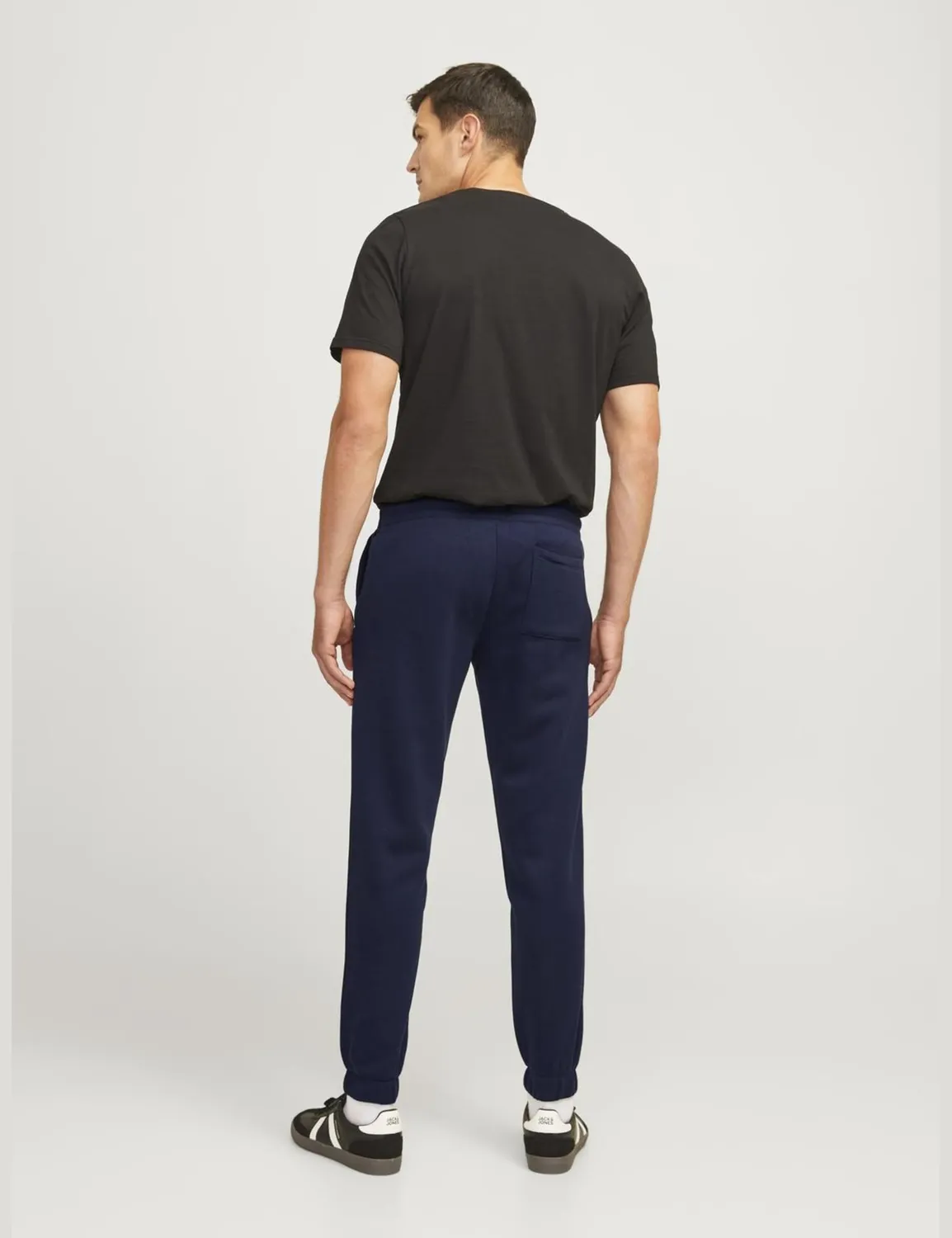 JJ Rebel JREBGORM Logo Sweatpants Herren Schwarz Baumwolle