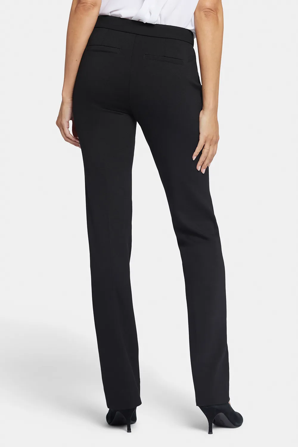NYDJ Slim Trouser Stoffhose Schwarz Petite schmal
