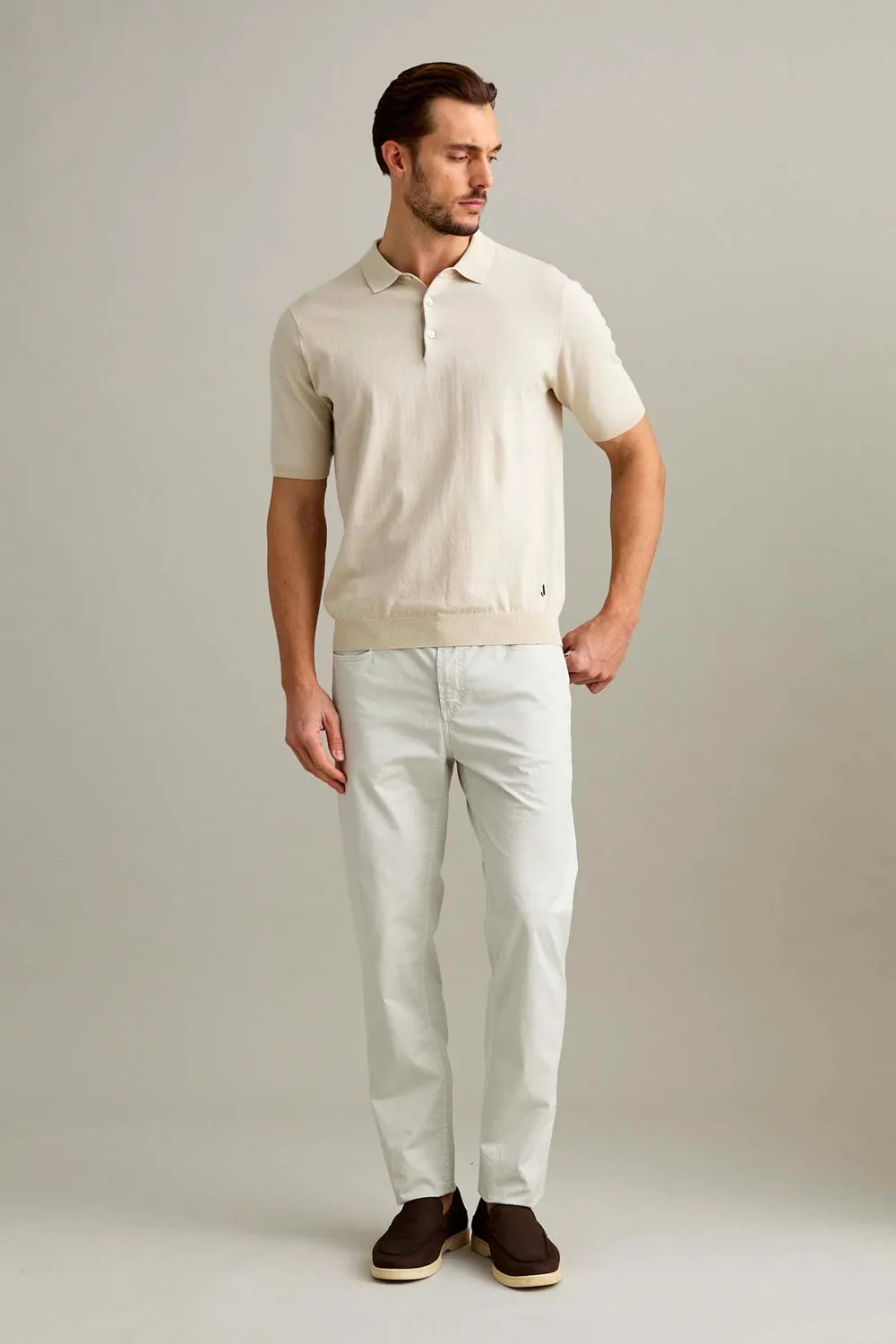 Jeckerson Jordan Slim Fit Herrenhose grau Ice elastisch