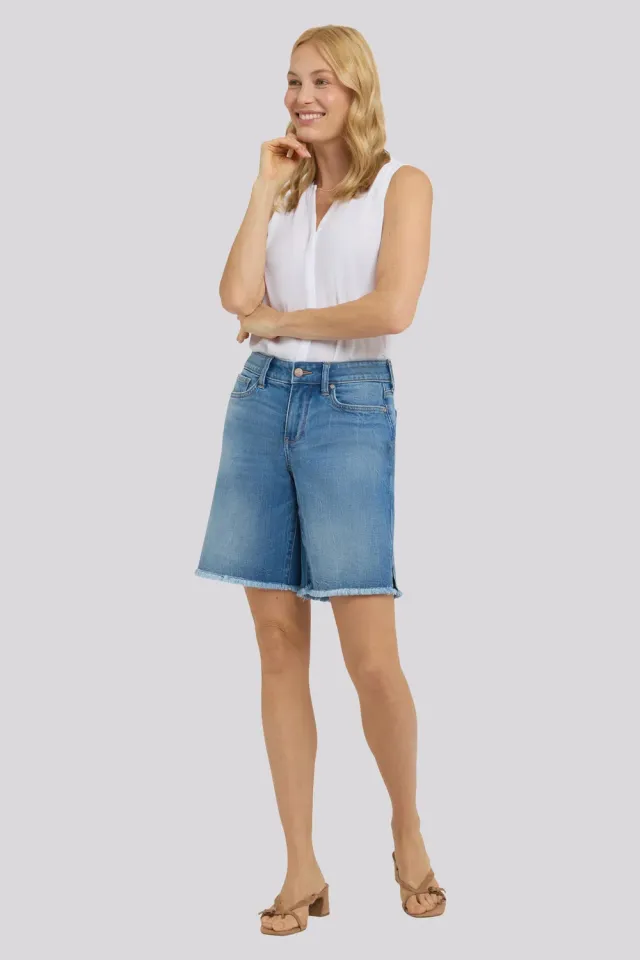 NYDJ Naomi Relaxed A-Line Jeansshorts Pacifica