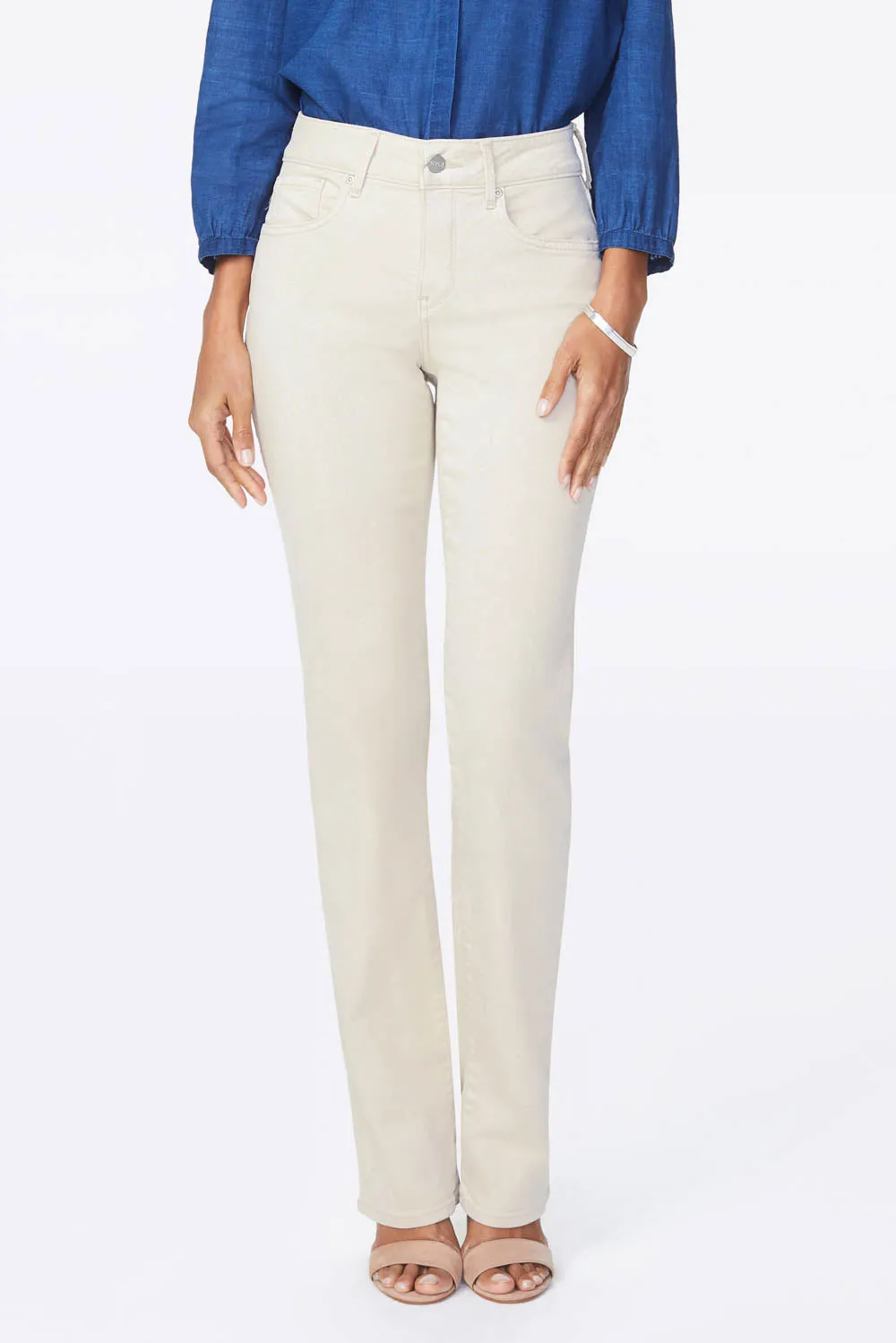 NYDJ Marilyn Straight Jeans Petite Feather formend