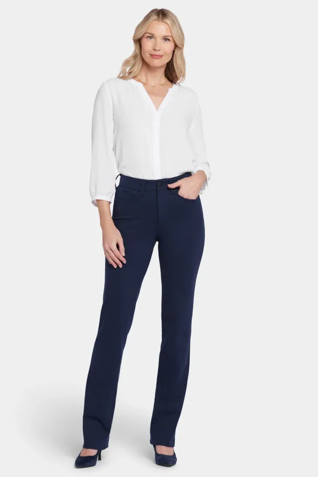 NYDJ Marilyn Straight Hose Oxford Navy figurformend