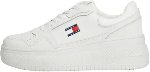 Tommy Jeans TJW Retro Basket Flatform Sneaker Weiß