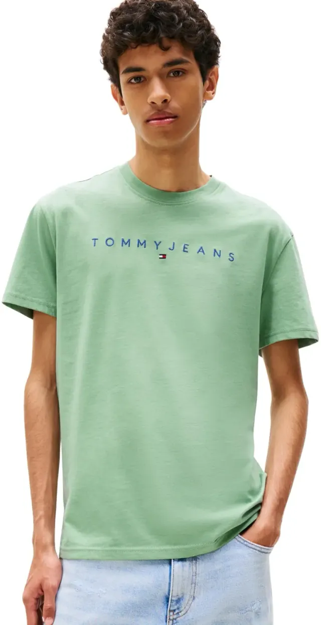 Tommy Jeans Linear Logo T-Shirt 3XL Große Größen Baumwolle