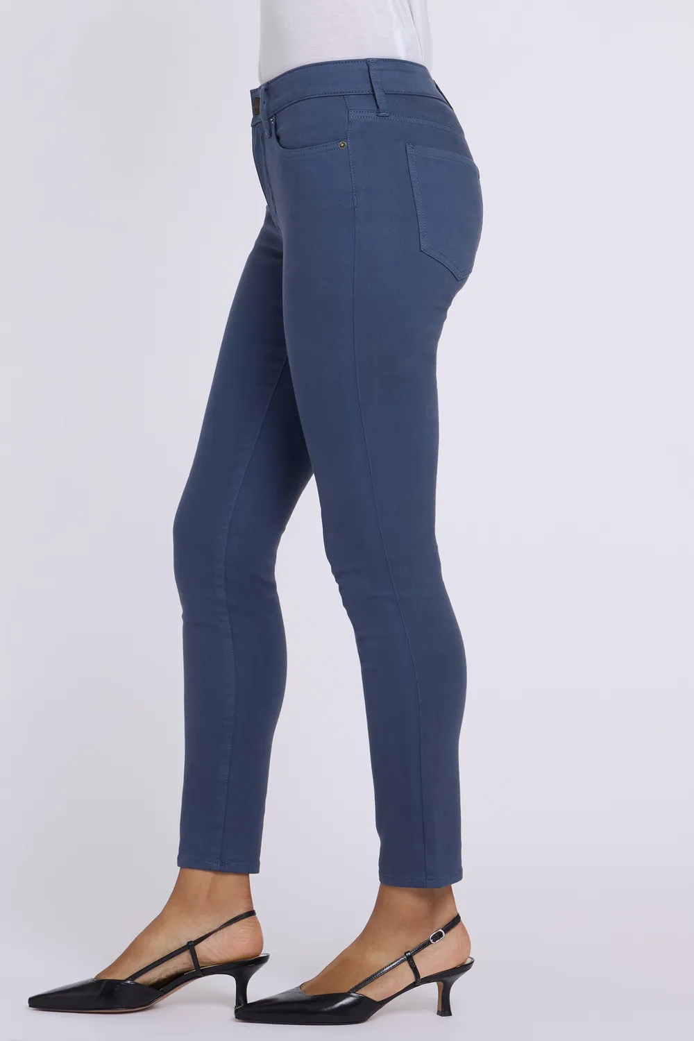 NYDJ Ami Skinny Jeans Petite Jade Blue dunkelblau