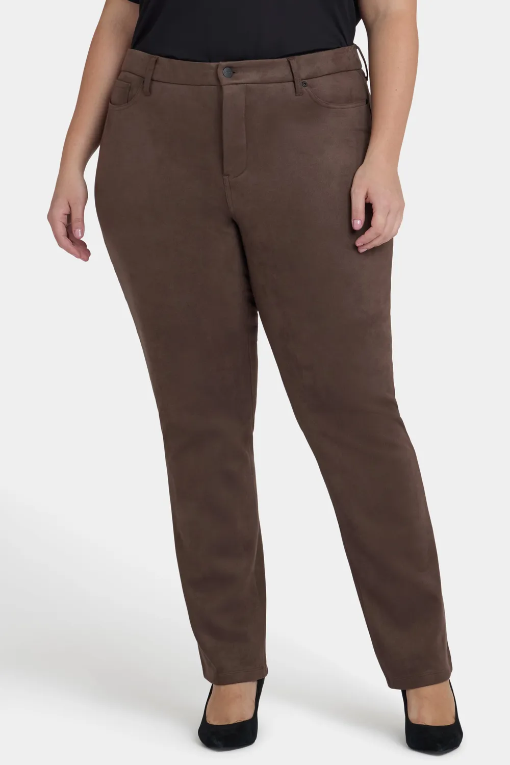 NYDJ Marilyn Straight Hose Plus Coffee Bean Stretch