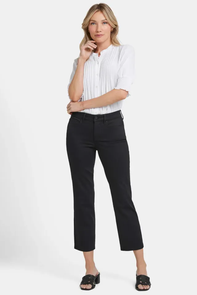 NYDJ Marilyn Straight Ankle Jeans Schwarz High-Stretch